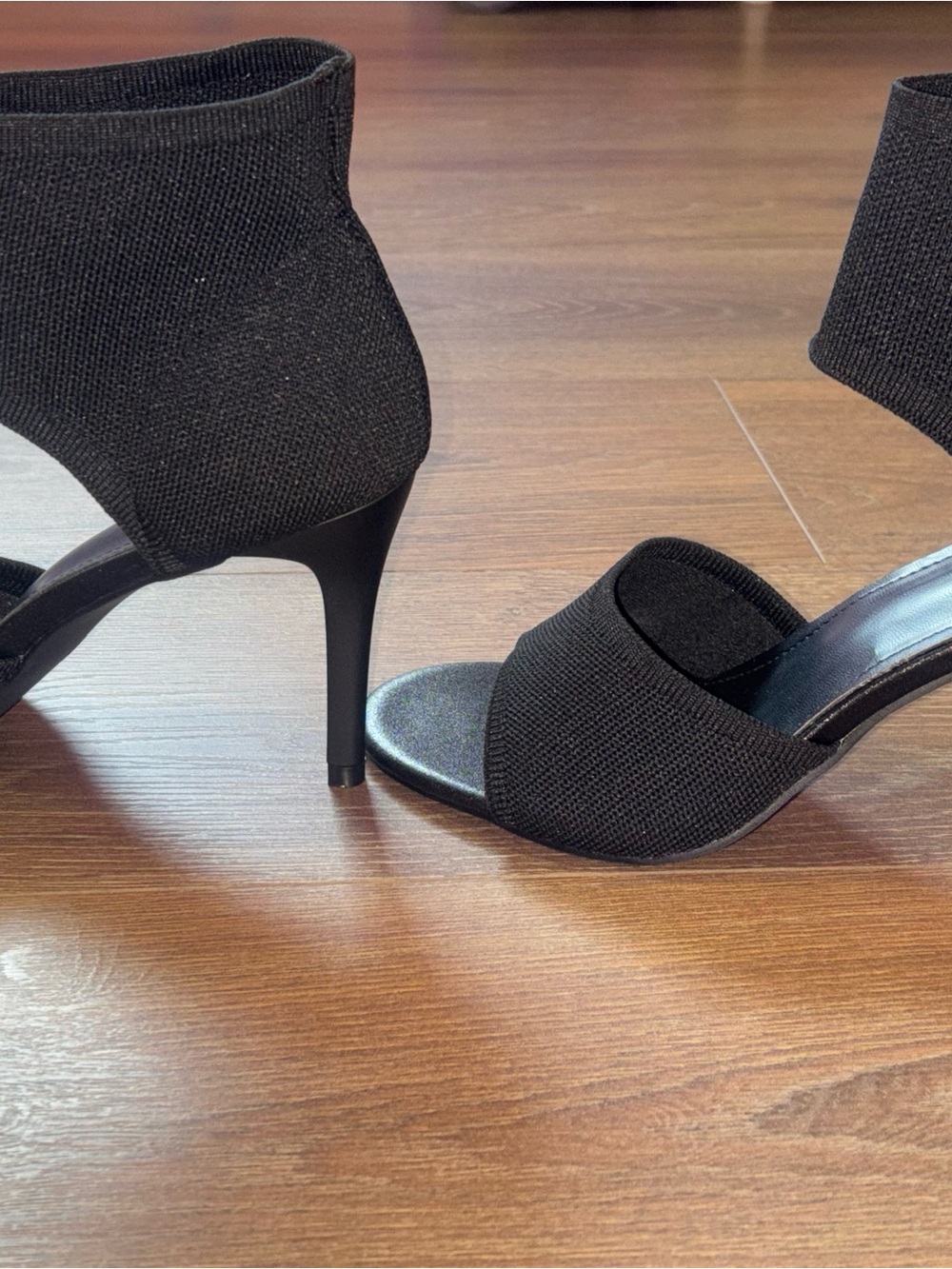 Sicare ladies black stiletto peep toe heels NWT (Size 8) - Picture 7 of 11